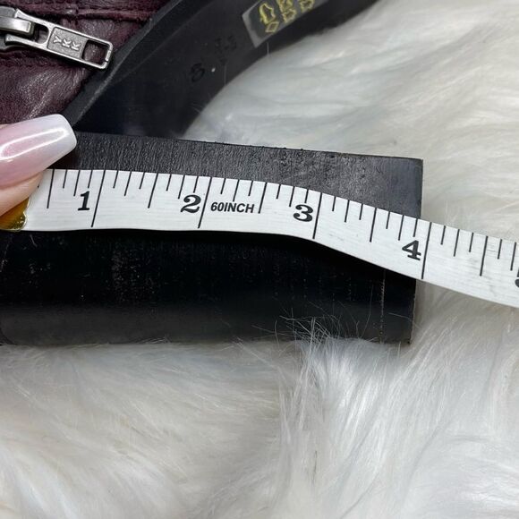 Free People Pebbled Leather Bolo Bandit Boot in Wine 40 - Picture 11 of 11